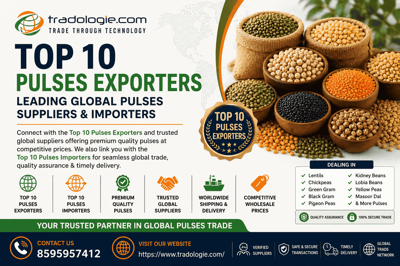 Top 10 Pulses Exporters – Leading Global Pulses Suppliers & Importers
