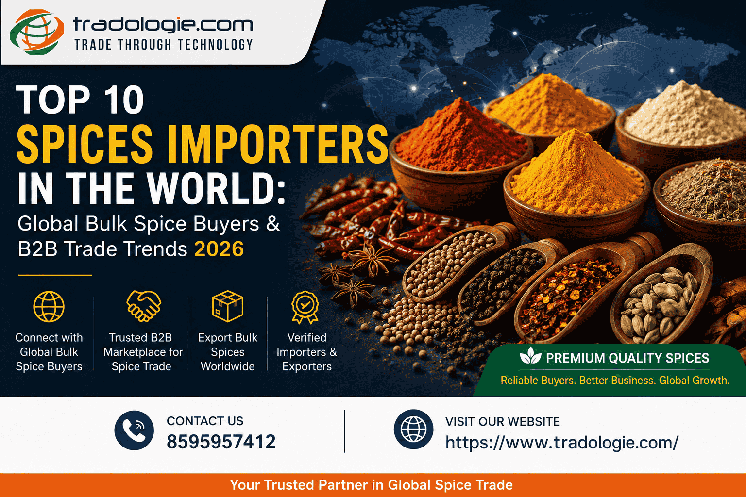 Top 10 Spices Importers in the World: Global Bulk Spice Buyers & B2B Trade Trends 2026